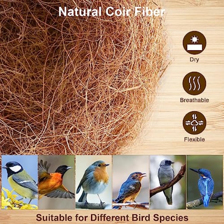 PCS Coconut Fiber for Bird Nes - Substrate Coconut Fiber recensie en prijs