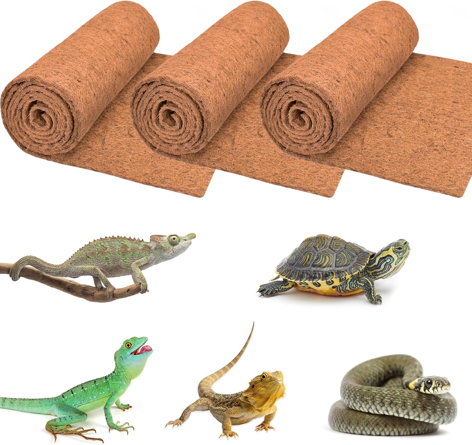 3 Rolls Reptile Carpet, 24x48i - Substrate Coconut Fiber recensie en prijs