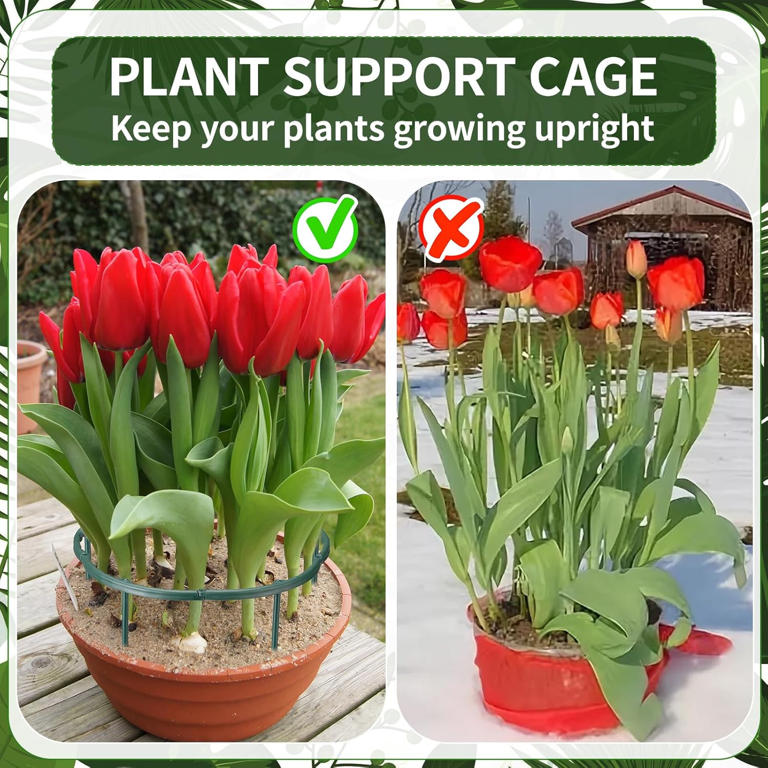 1/16pcs Plant Support Stake Fl - Vine Climbing Plastic recensie en prijs