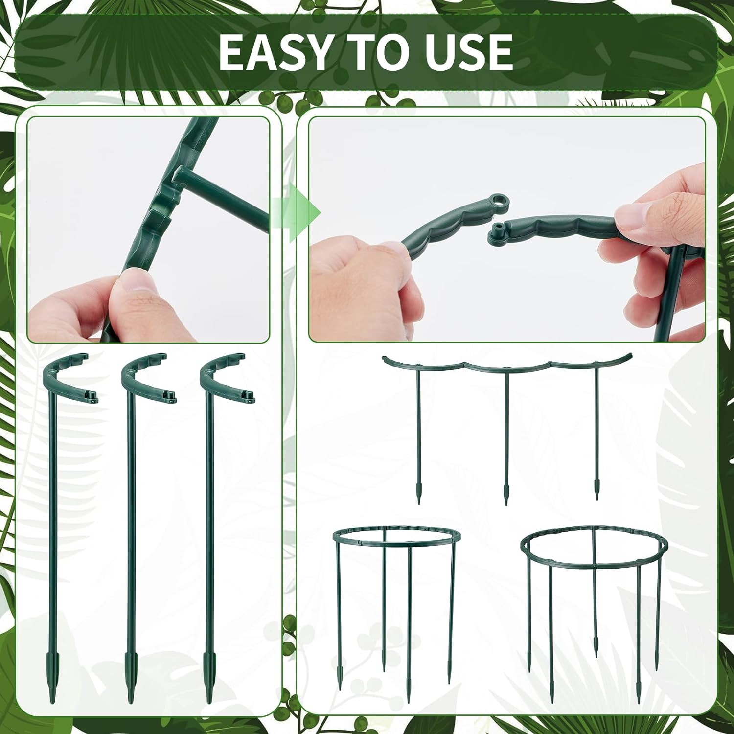 1/16pcs Plant Support Stake Fl - Vine Climbing Plastic recensie en prijs