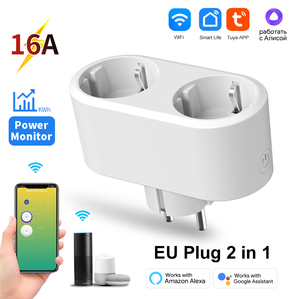 Tuya WiFi Dual Outlet 16A APP  - Timer Dual Outlet recensie en prijs