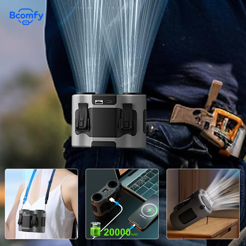 20000mAh Waist Fan Portable Ou - Timer Dual Outlet recensie en prijs
