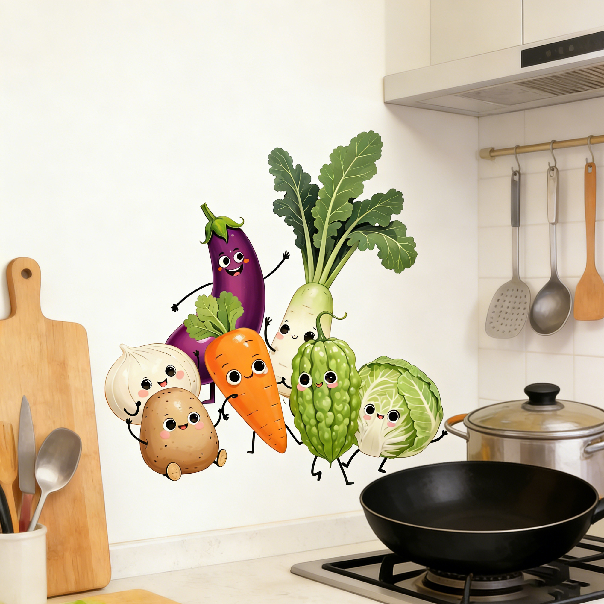 Emotionally Expressive Vegetab - Pvc Panel Background recensie en prijs