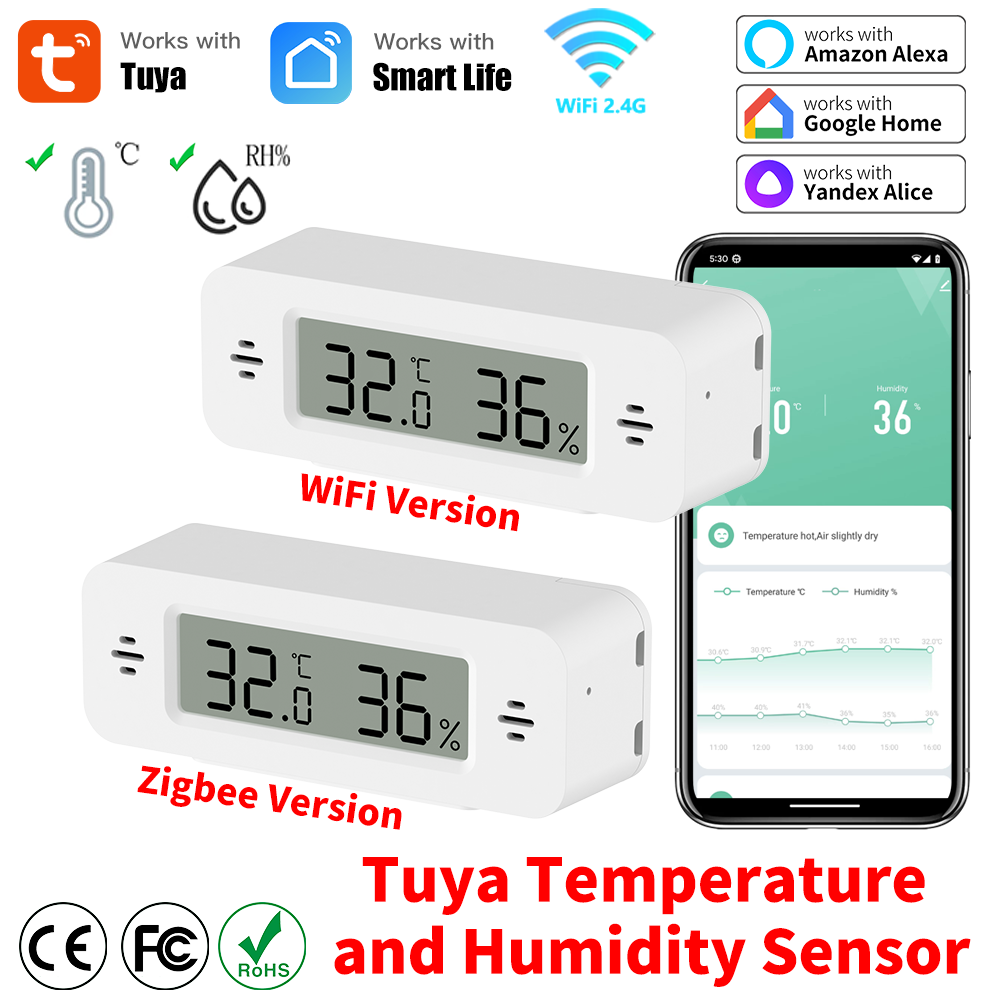Tuya WiFi/Zigbee Temperature H - Digital Hygrometer Probe recensie en prijs
