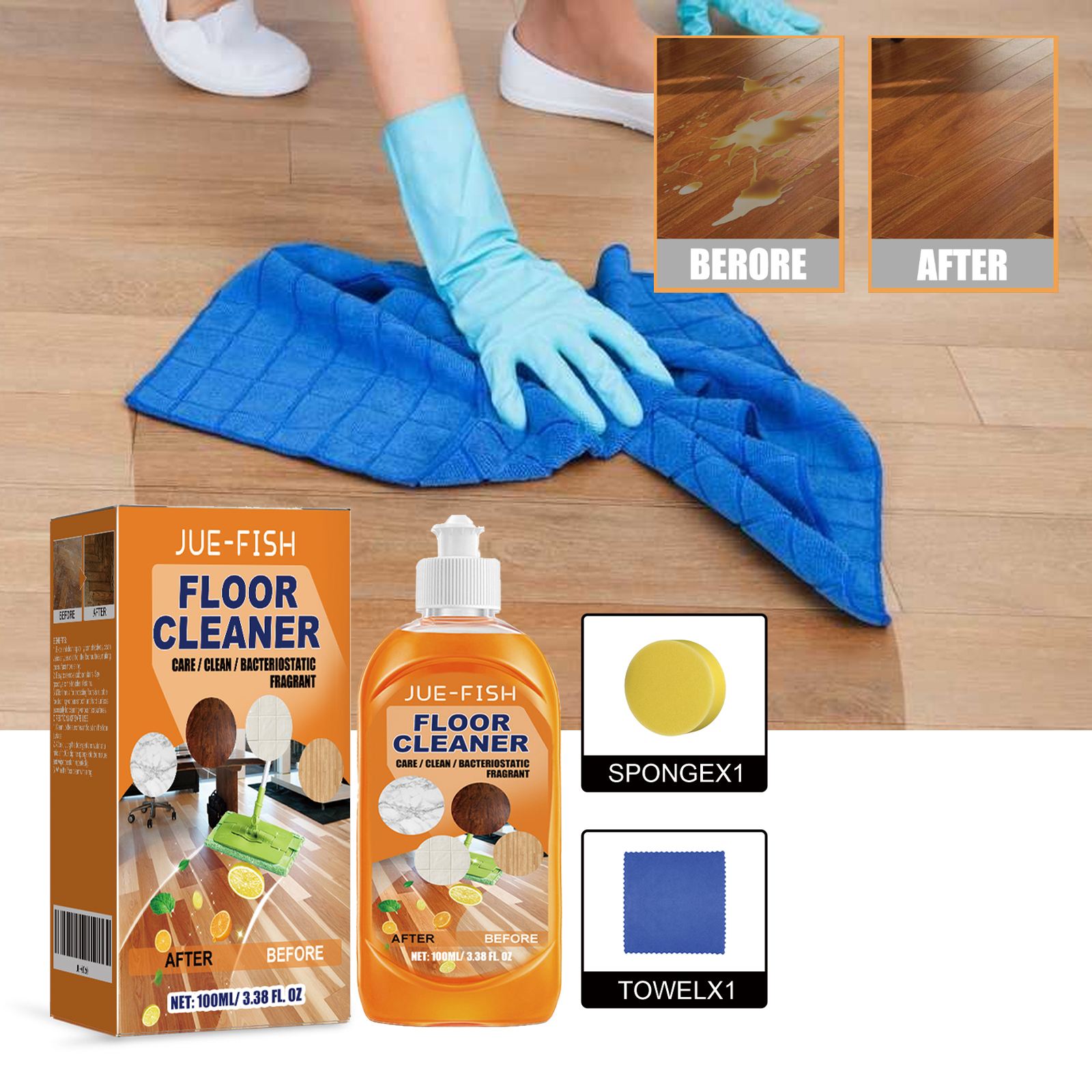 Jue Fish Floor Cleaner Set For - Ceramic Tile Floor recensie en prijs