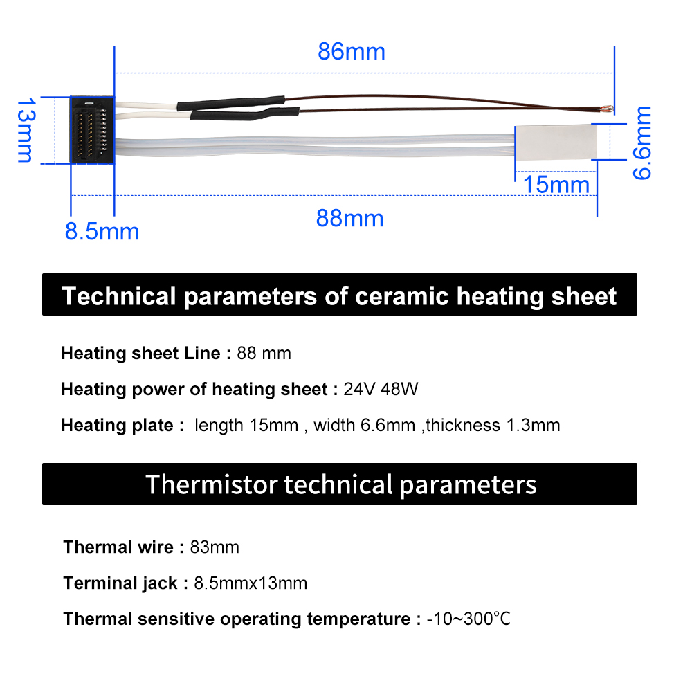 Heating Tube For Bambu Lab A1  - Ceramic Heat Emitter recensie en prijs