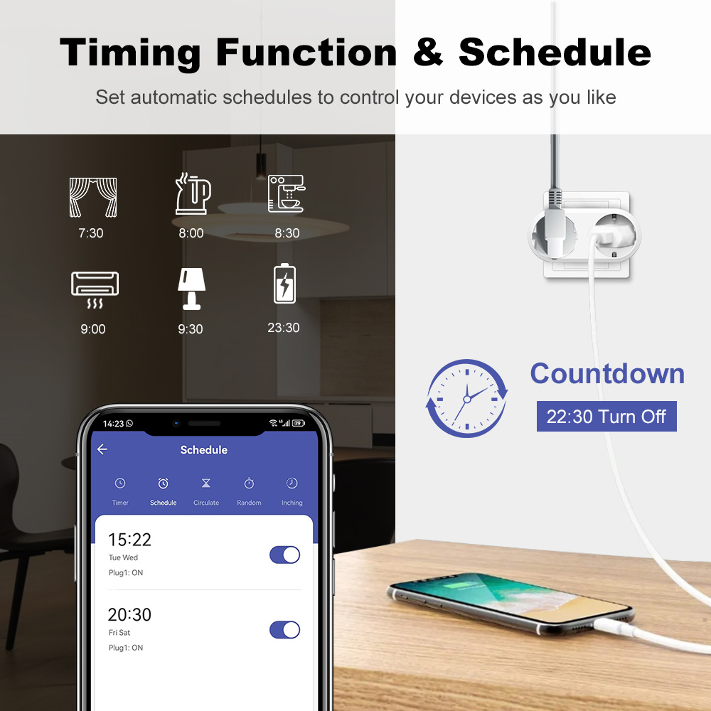 WiFi Smart Plug Dual Outlet 16 - Timer Dual Outlet recensie en prijs