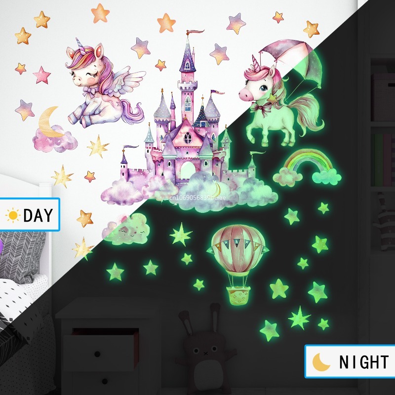 Unicorn Stars Luminous Wall St - Pvc Panel Background recensie en prijs