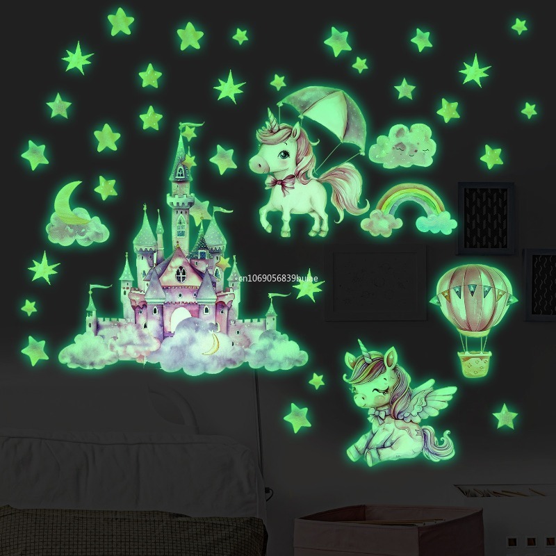 Unicorn Stars Luminous Wall St - Pvc Panel Background recensie en prijs