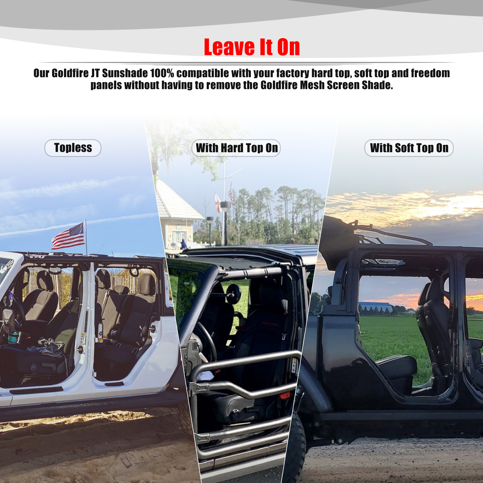 For Jeep Gladiator JT 4 Door A - Screen Top Mesh recensie en prijs