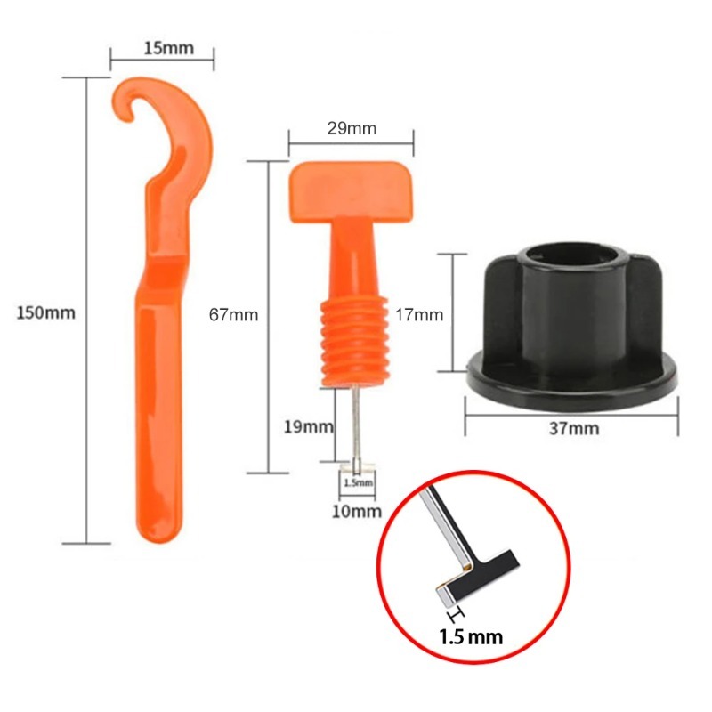 51Pcs Floor Tile Leveling Syst - Ceramic Tile Floor recensie en prijs