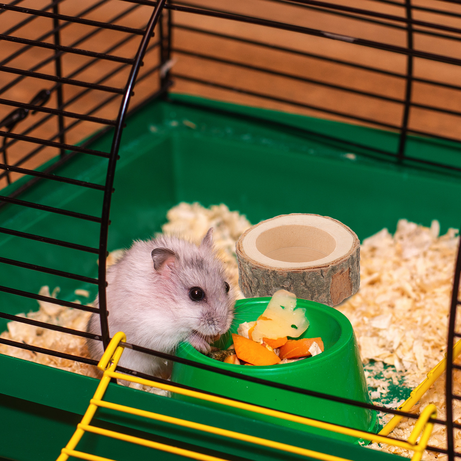 Hamster Food Bowl Wood Feeding - Water Dish Reptile recensie en prijs