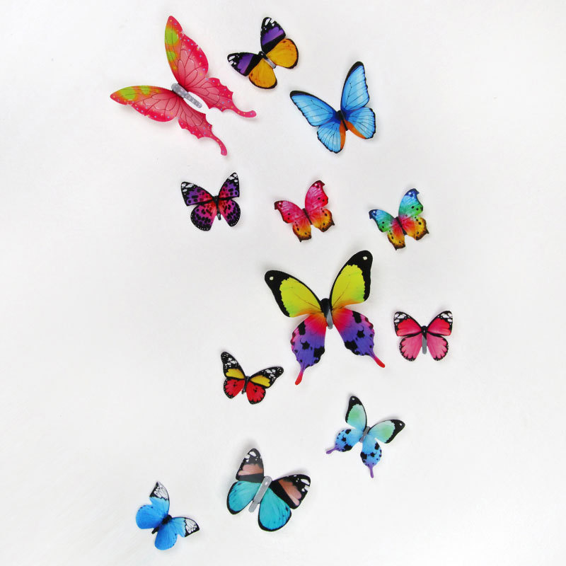12Pcs 3D Butterfly Wall Sticke - Pvc Panel Background recensie en prijs