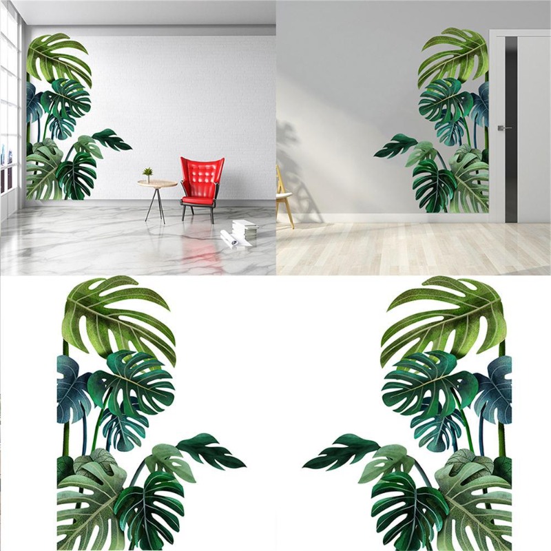 Large Nordic Green Leaf Wall S - Pvc Panel Background recensie en prijs