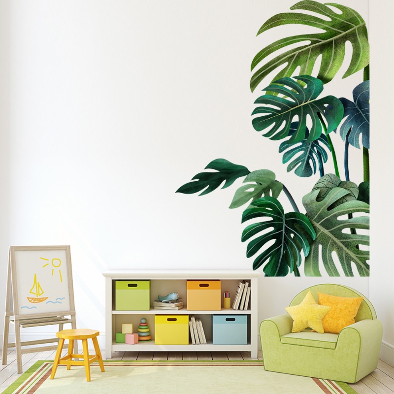 Large Nordic Green Leaf Wall S - Pvc Panel Background recensie en prijs