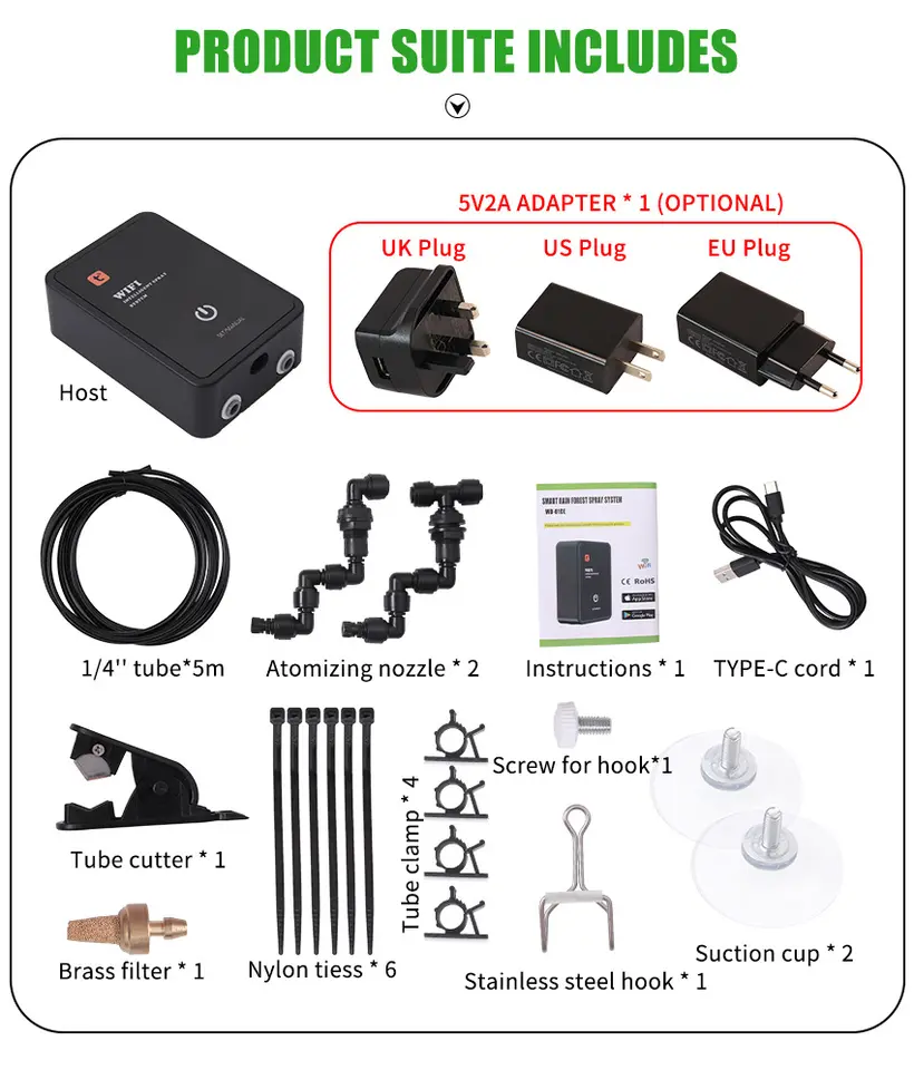 Smart WiFi Reptile Misting Sys - Misting Nozzle Reptile recensie en prijs