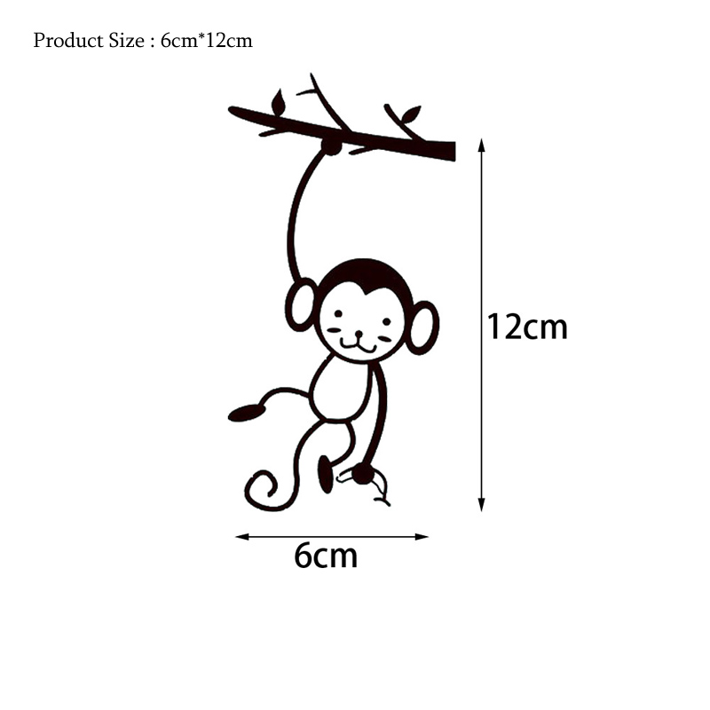 Black Cute Monkey Hanging Tree - Pvc Panel Background recensie en prijs