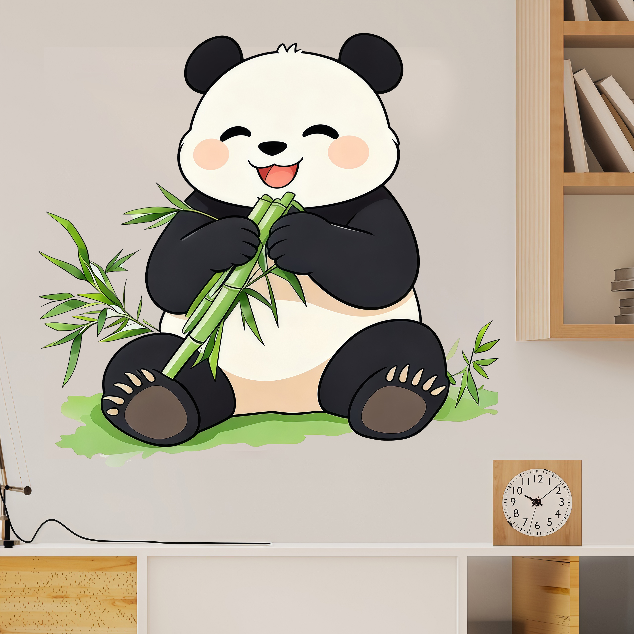 Bamboo And Panda Wall Decals S - Pvc Panel Background recensie en prijs