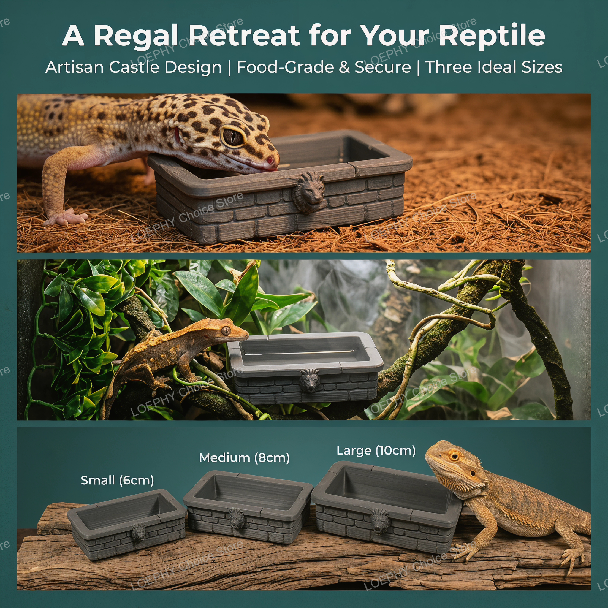 Reptile Water Bowl 3D Printed  - Water Dish Reptile recensie en prijs