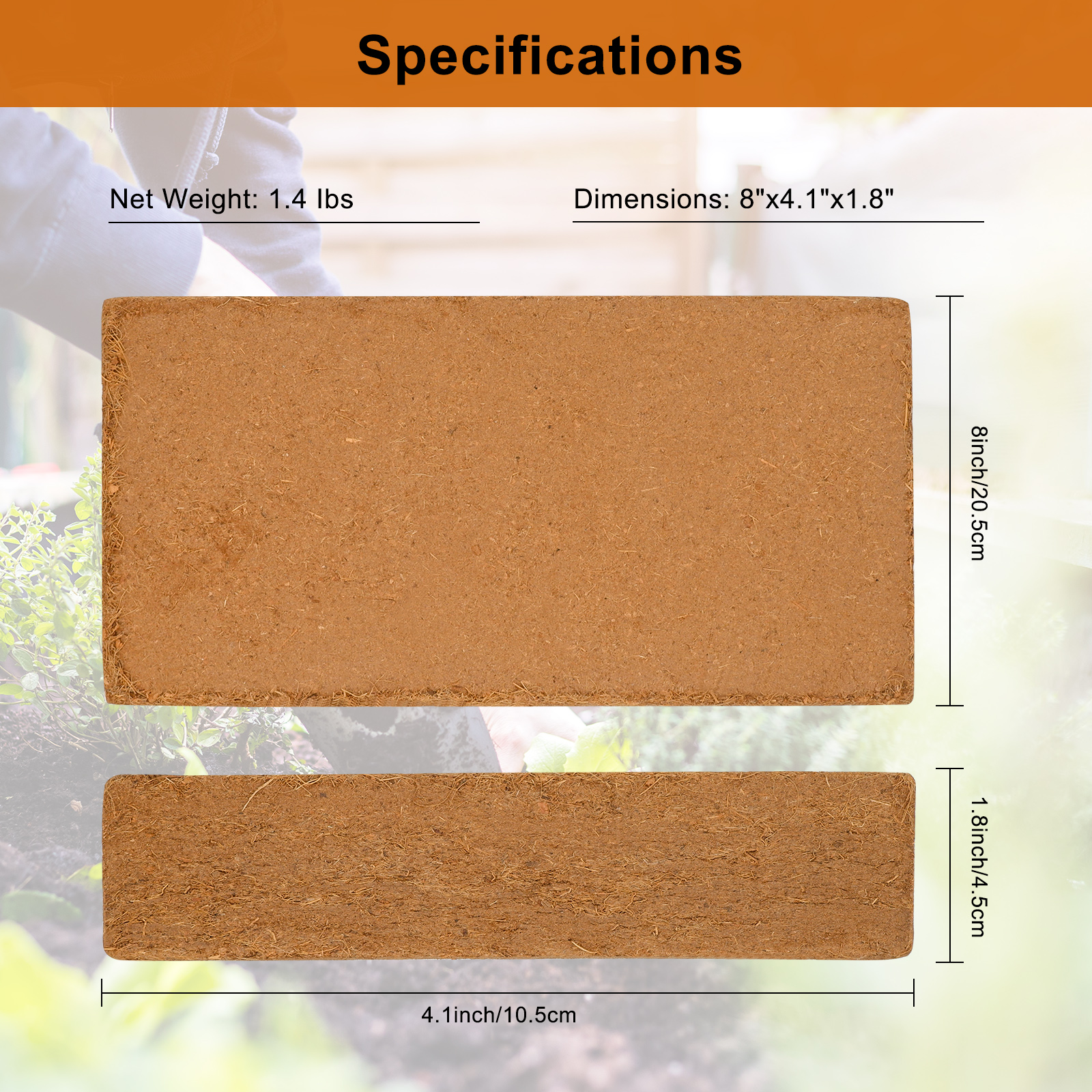 1 Pack Premium Coco Coir Brick - Substrate Coconut Fiber recensie en prijs