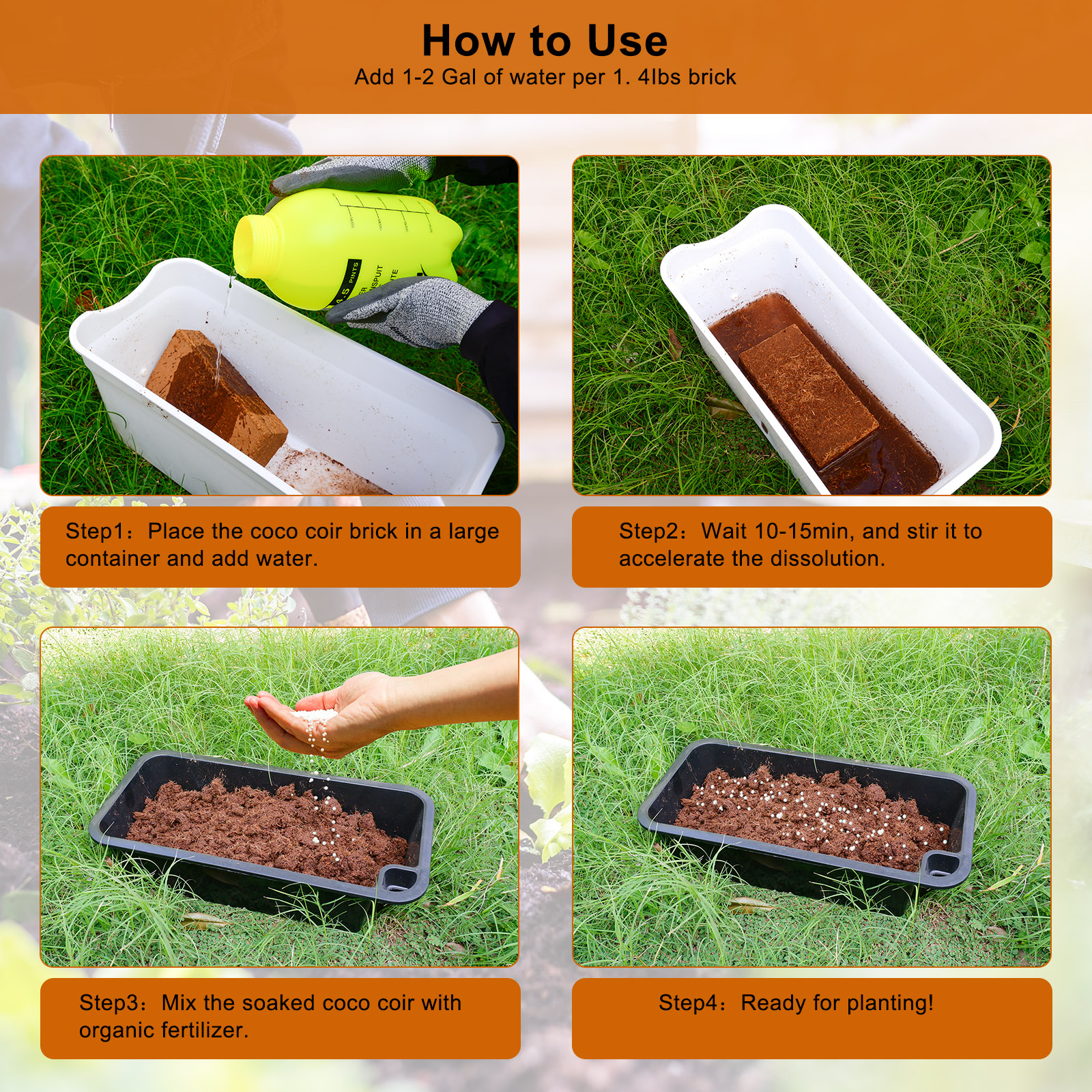 1 Pack Premium Coco Coir Brick - Substrate Coconut Fiber recensie en prijs