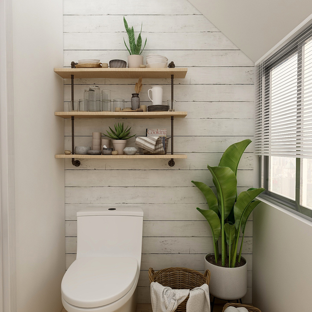 Retro Style White Wood Grain M - Pvc Panel Background recensie en prijs