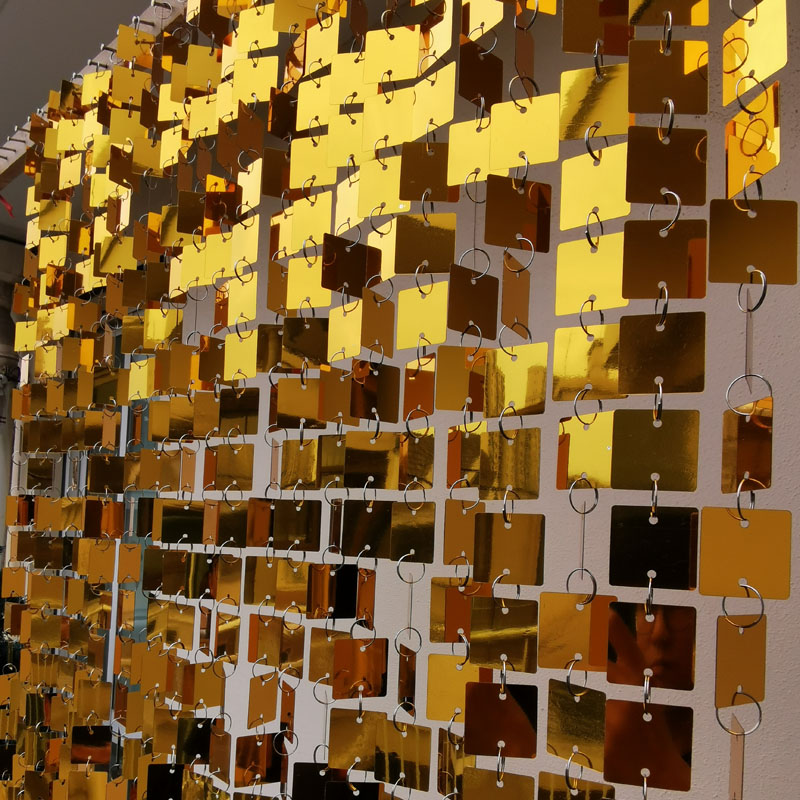 3cm Gold Silver Square Sequins - Pvc Panel Background recensie en prijs
