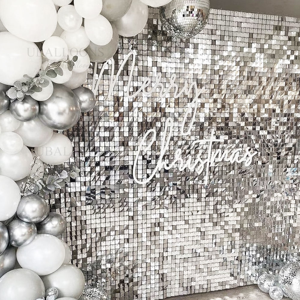 Silver Sequin Wall Backdrop Pa - Pvc Panel Background recensie en prijs
