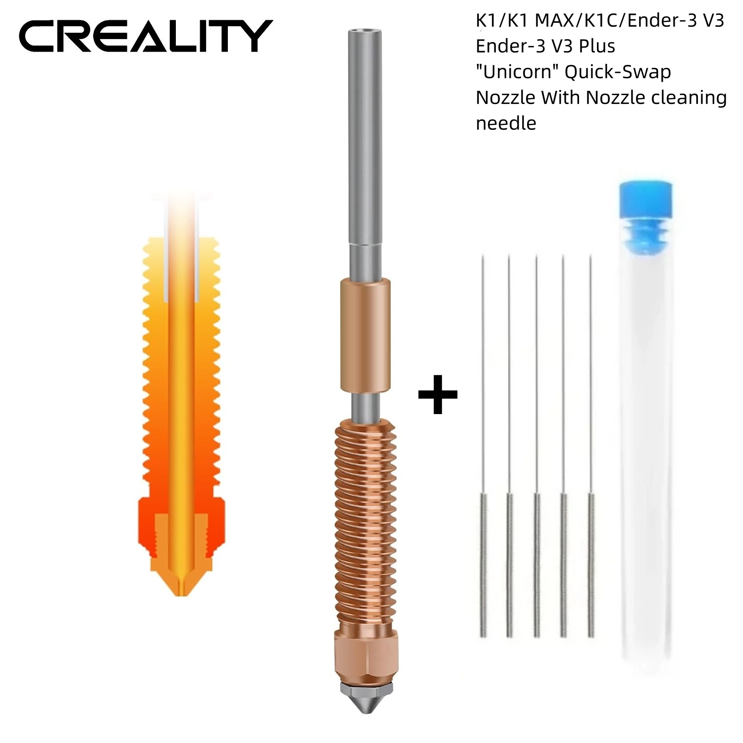 Creality K1C Nozzle Unicorn Qu - Ceramic Heat Emitter recensie en prijs